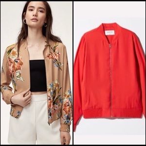 Babaton GILROY Coral Bomber Jacket Large
